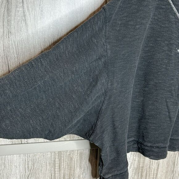 Free People We The Free Sweatshirt Womens XS Come Again Tee Oversized Gray Color - Picture 4 of 8